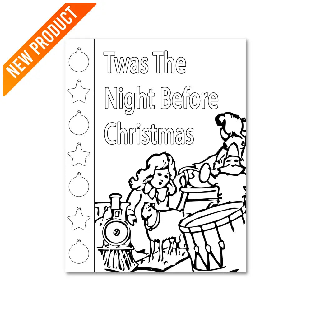 "Twas the Night Before Christmas" PLR Coloring Page