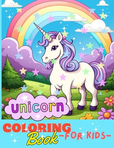 Ultimate Unicorn Coloring Book: 55 Pages of Magical Fun for Kids Ages 3-10 with Magical Themes