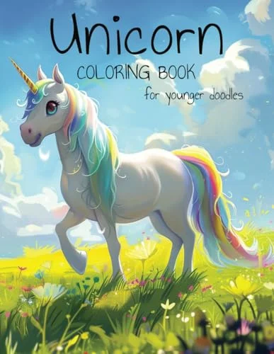 Unicorn Coloring Book: For Younger Doodles