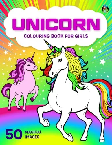 Unicorn Colouring Book for Girls: 50 Pretty Unicorns for Children Aged 5-12+ (Colouring Books for Children)