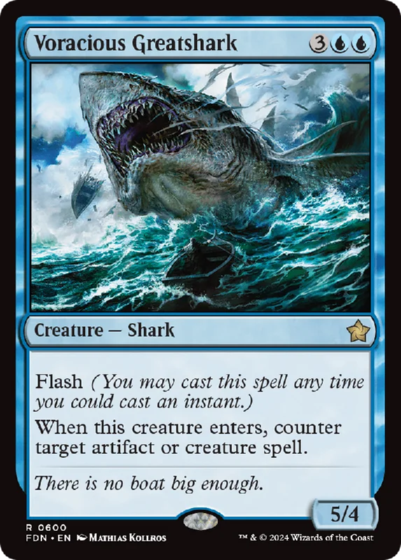 Voracious Greatshark (FDN-600) - Foundations [Rare]